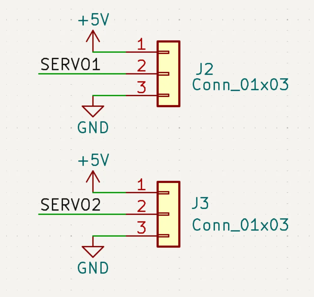 KiCad Servo Headers