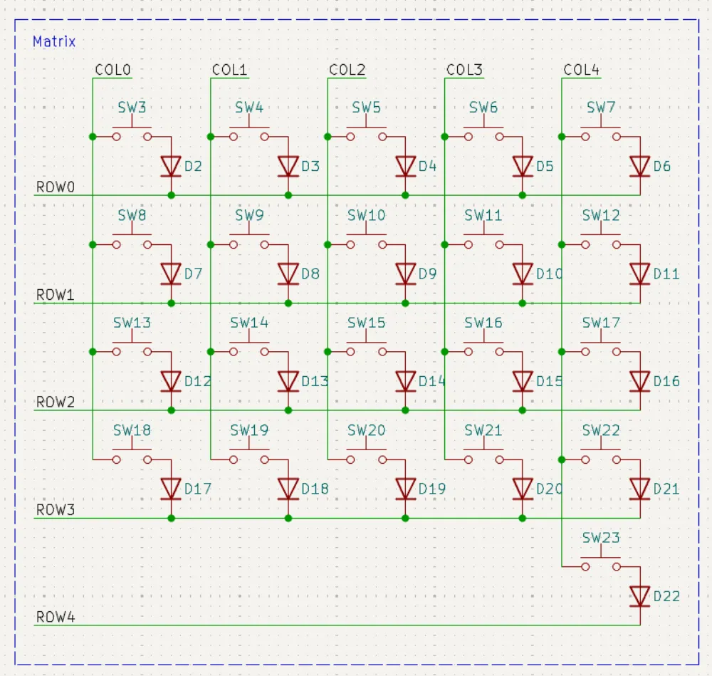 image of complete keyboard matrix