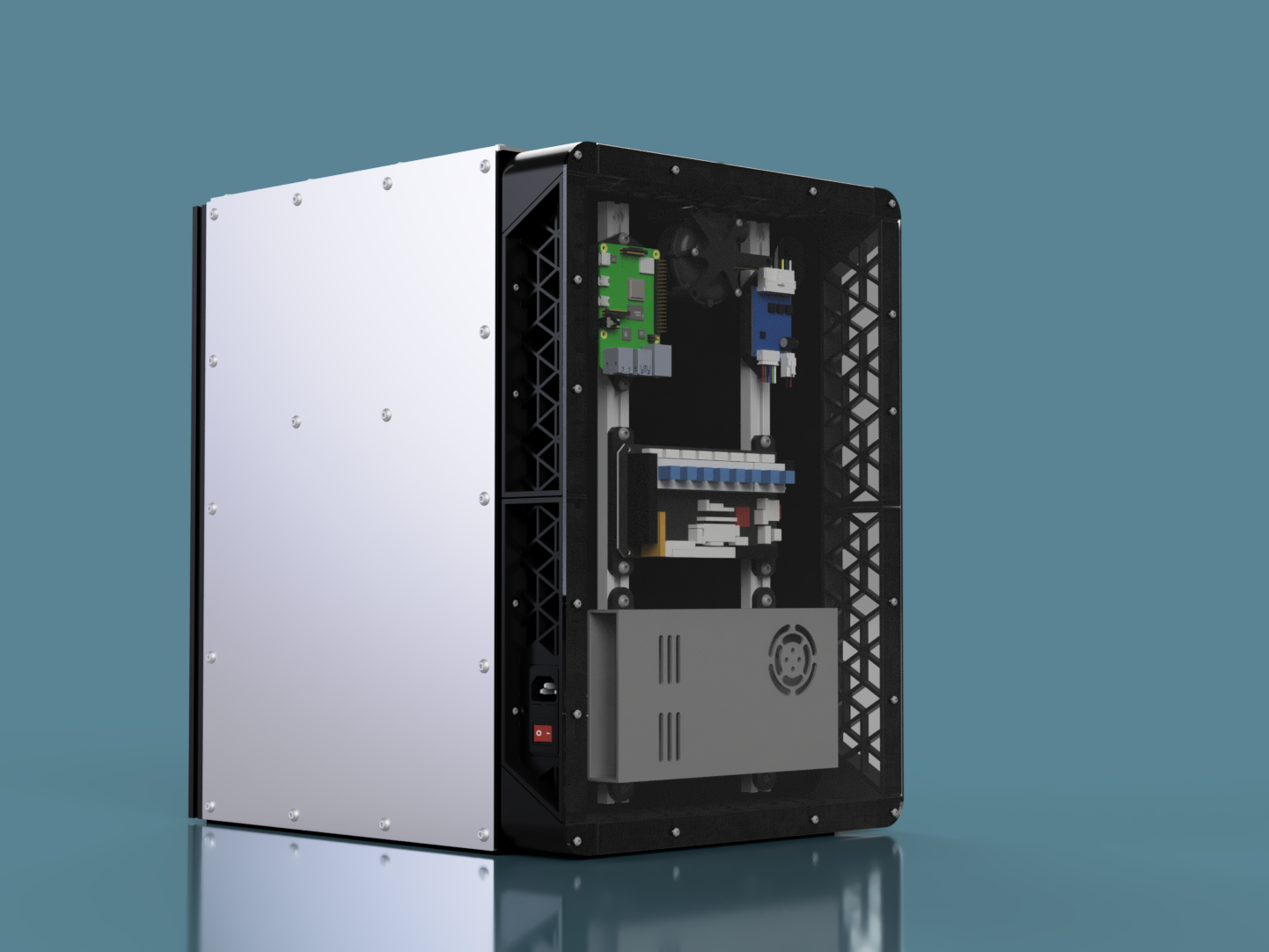 Cuprite Electronics Render (Blue)